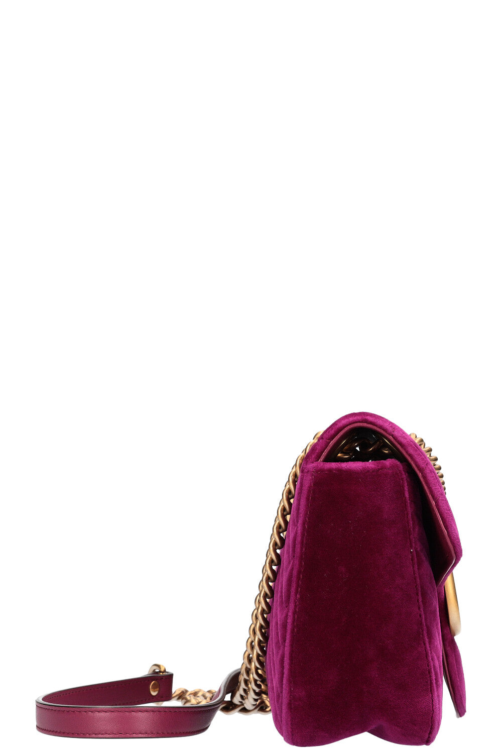 GUCCI Marmont Petit Velours Fuchsia