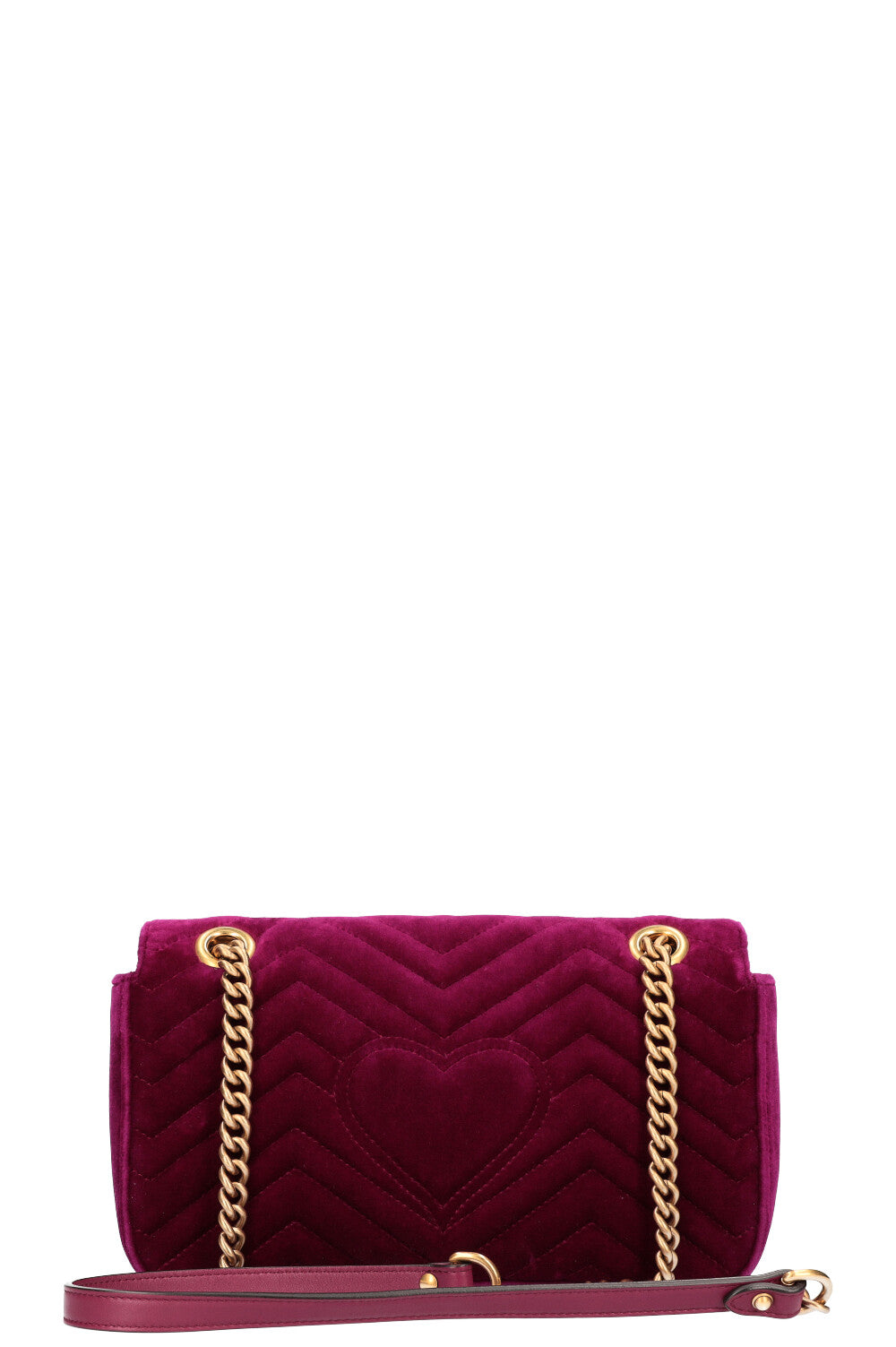 GUCCI Marmont Small Velvet Fuchsia