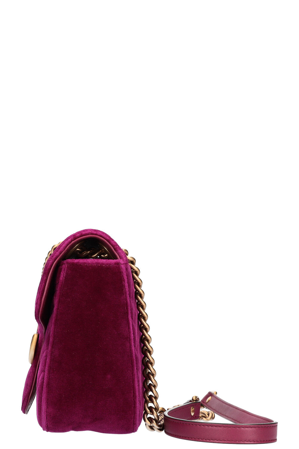 GUCCI Marmont Petit Velours Fuchsia