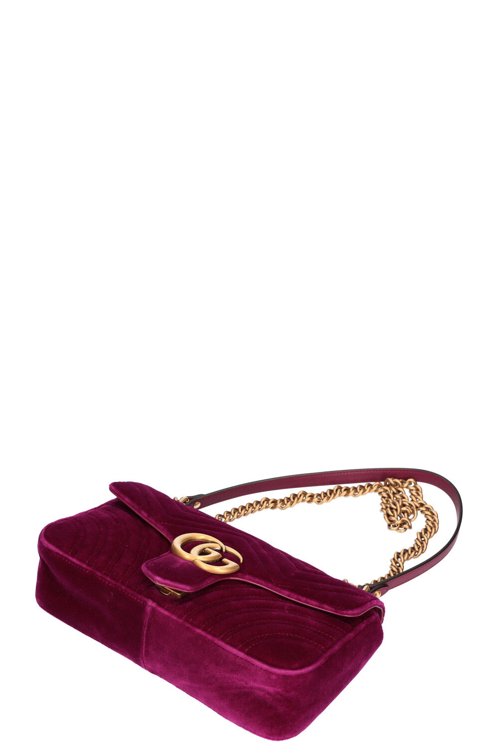 GUCCI Marmont Petit Velours Fuchsia