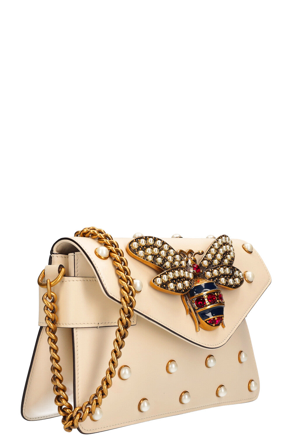 GUCCI Pearl Studded Broadway Bag Mini