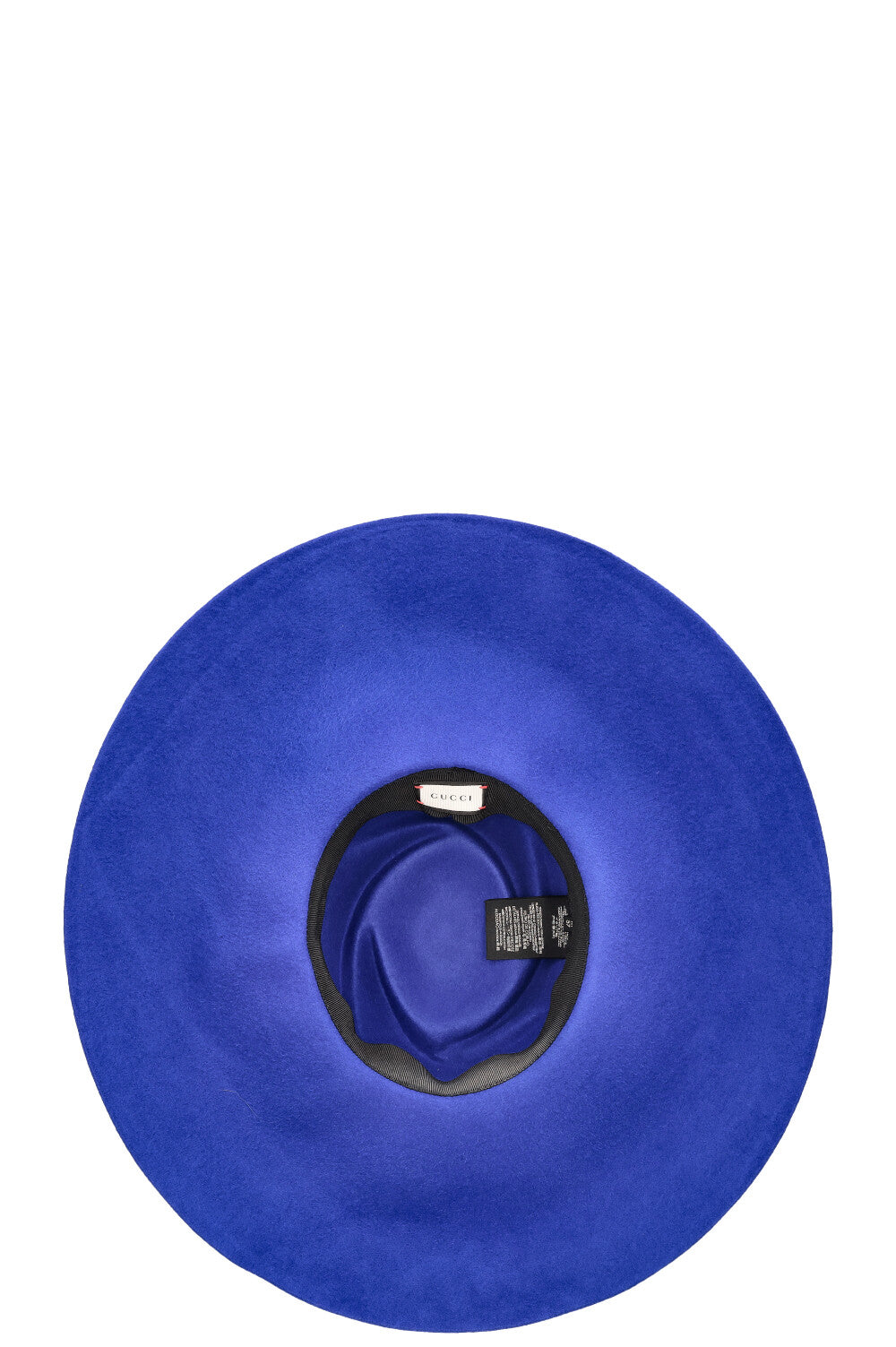 GUCCI Anita Fedora Hat Rabbit Felt Blue