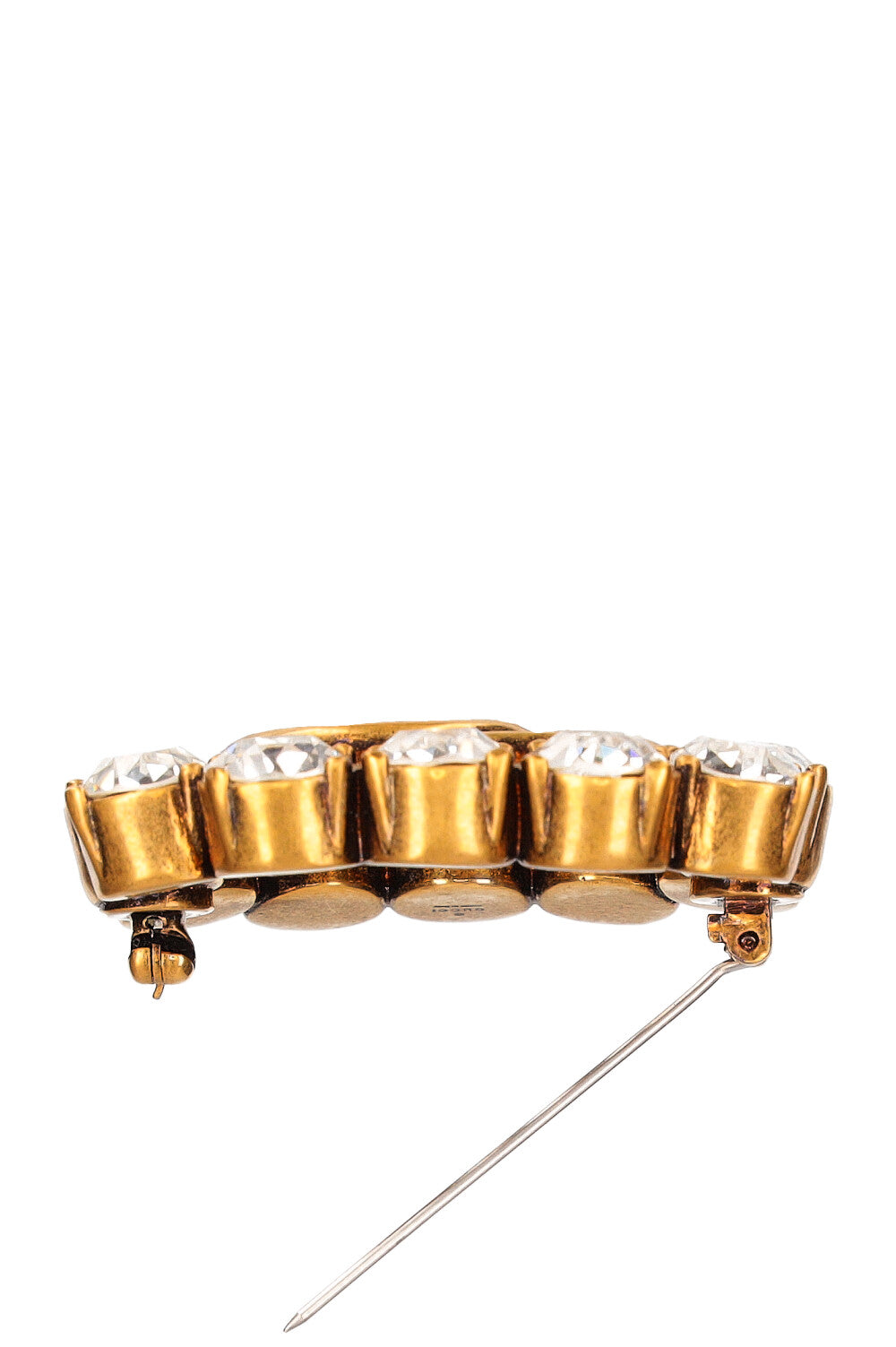 GUCCI Double G Brooch Crystals REAWAKE