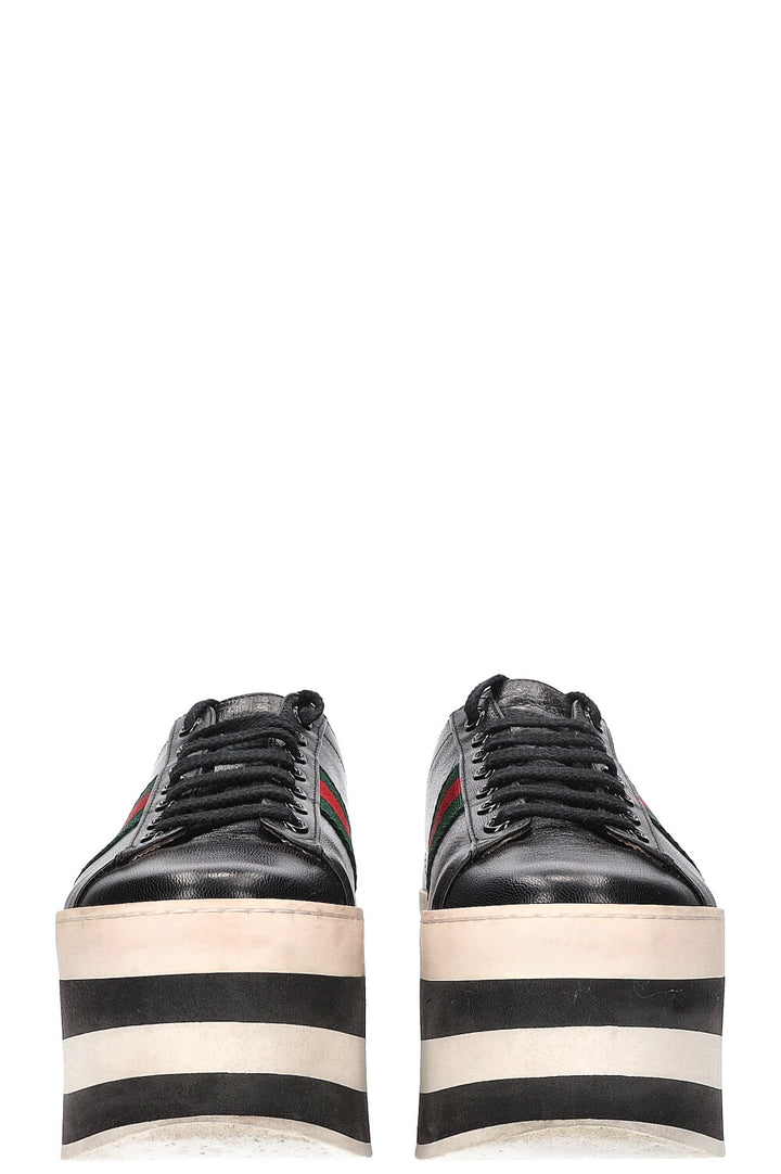 GUCCI Baskets Peggy Noir Blanc