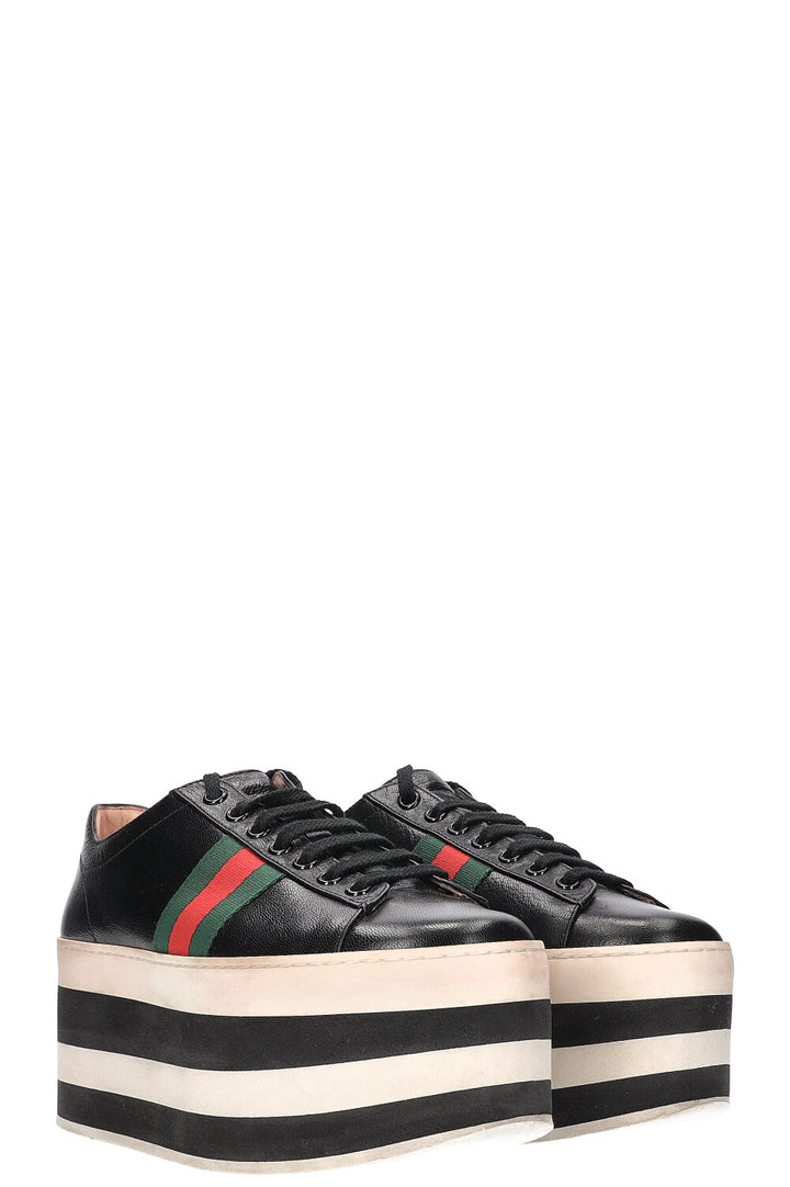 GUCCI Peggy Sneakers Black White