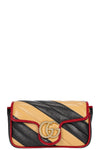GUCCI Super Mini Marmont Bag Beige&Black