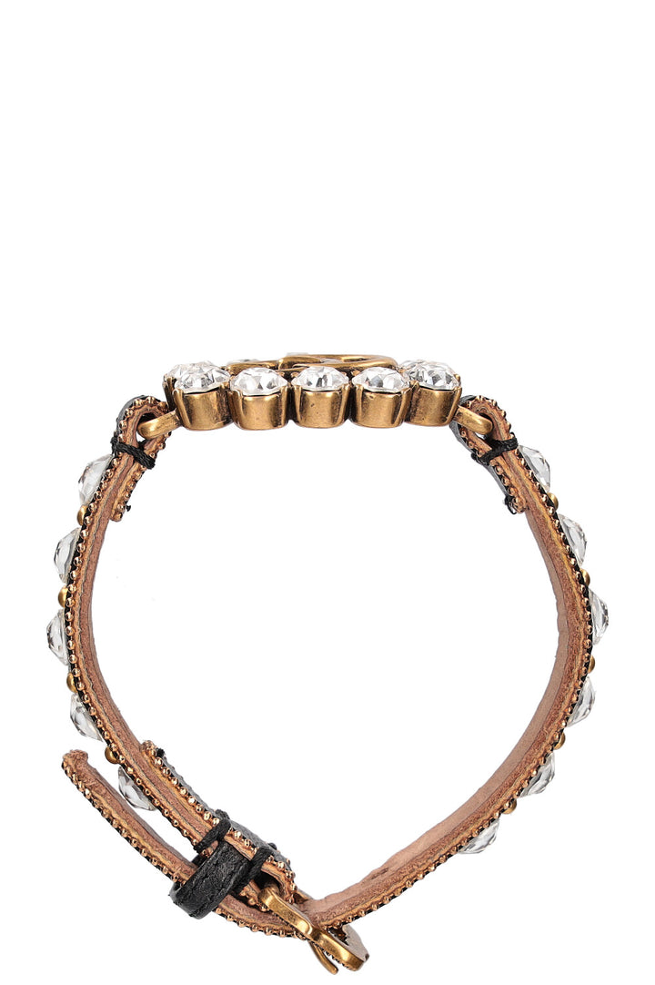 GUCCI Double G Bracelet Crystals