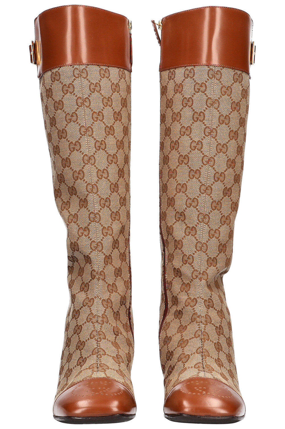 Gucci gg canvas boots shop