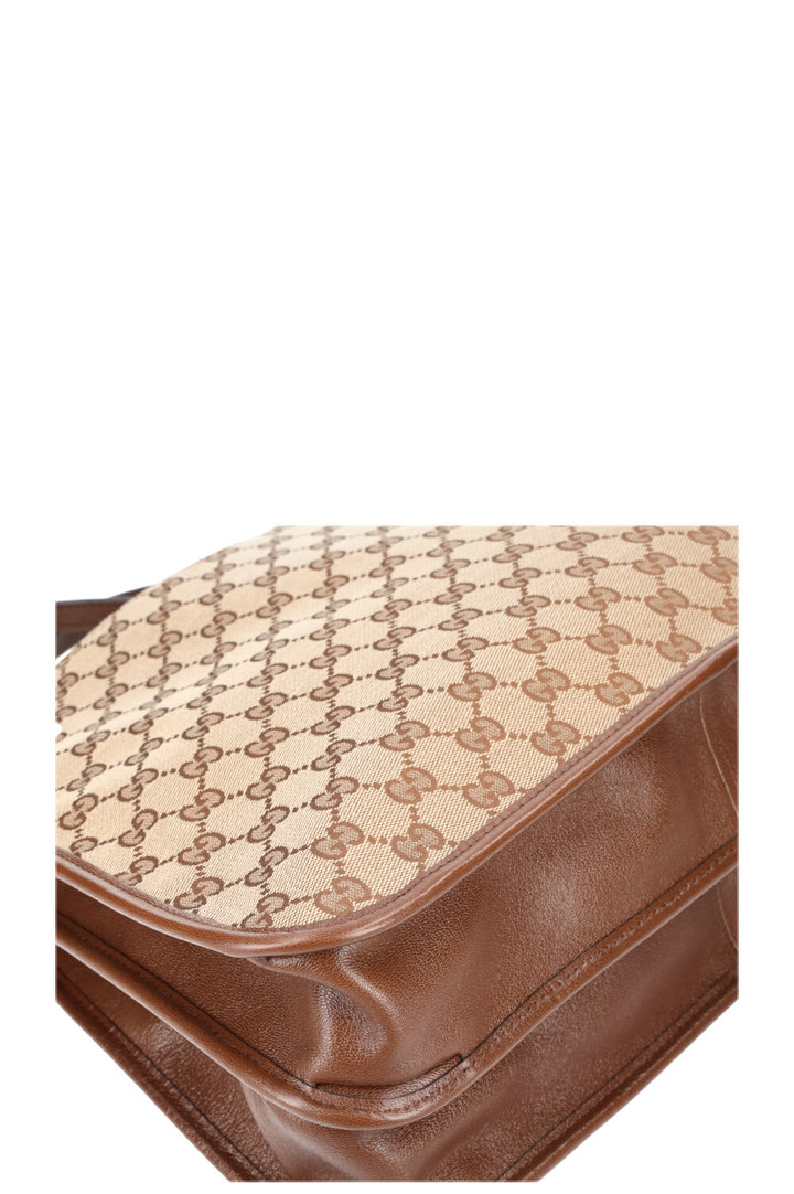 GUCCI Large Horsebit 1955 Tote Bag GG Canvas