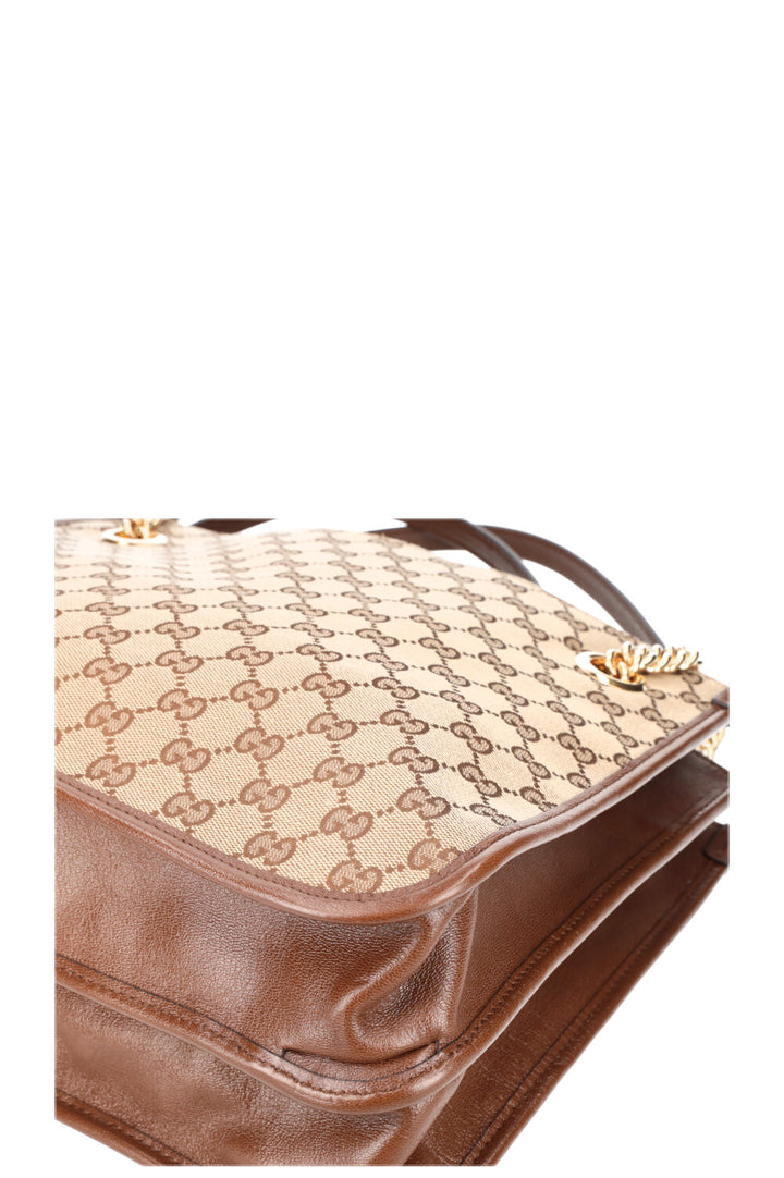 GUCCI Large Horsebit 1955 Tote Bag GG Canvas