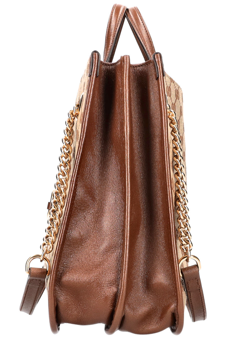 GUCCI Large Horsebit 1955 Tote Bag GG Canvas