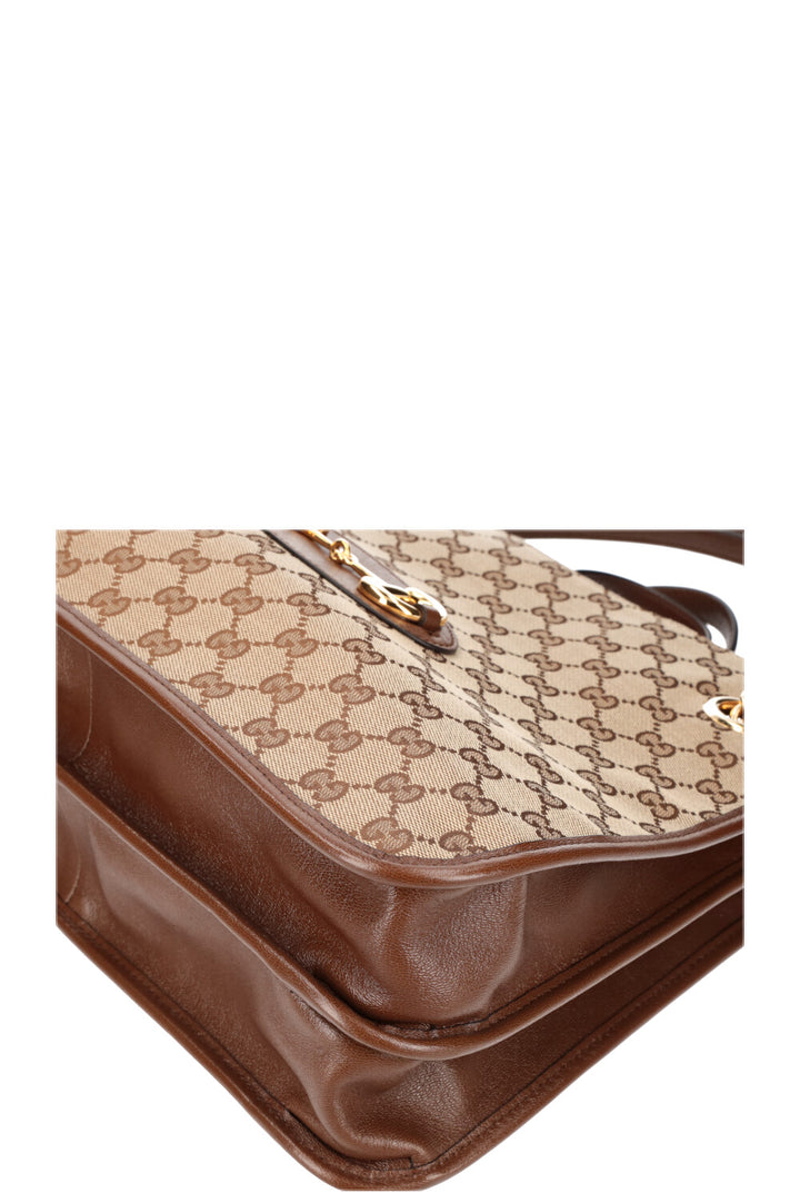 GUCCI Large Horsebit 1955 Tote Bag GG Canvas