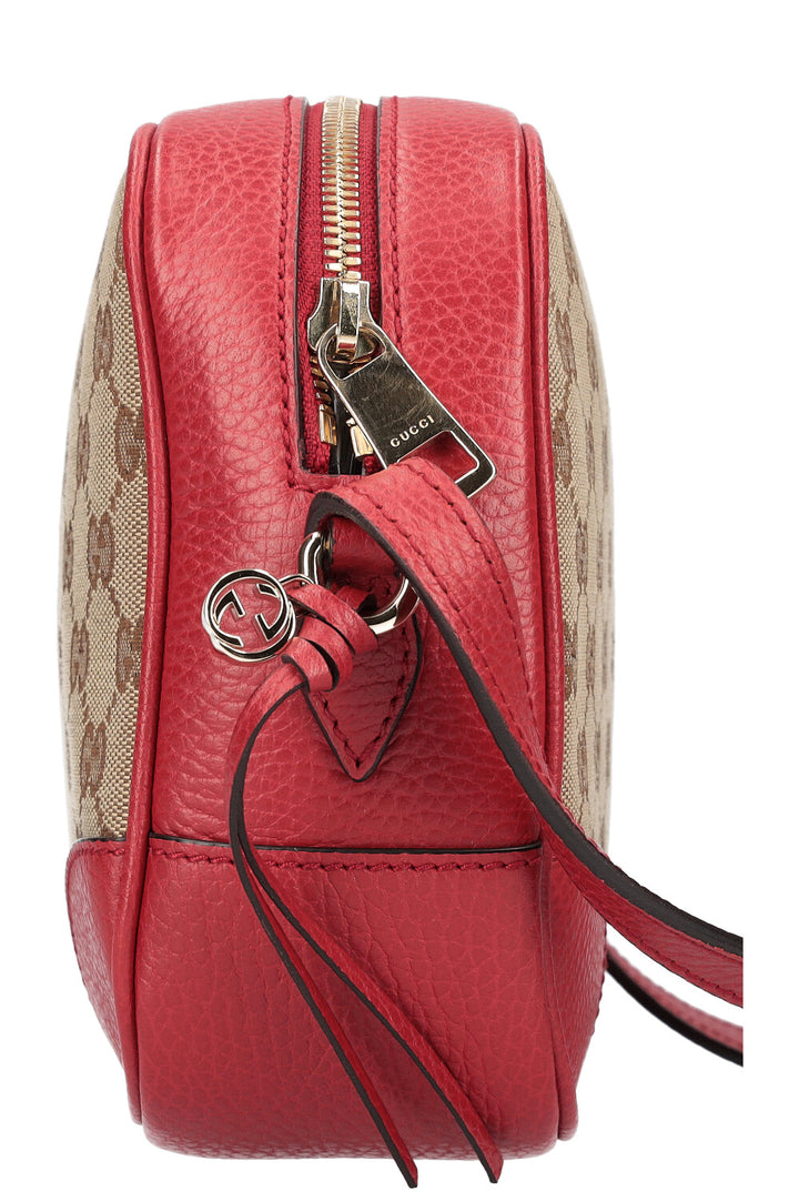 GUCCI Bree Disco Bag Canvas Red