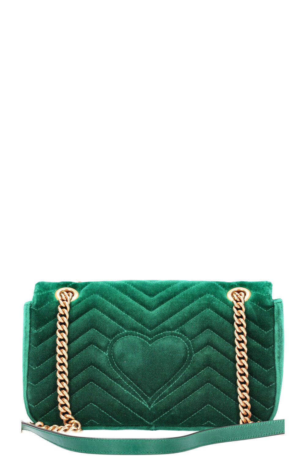 GUCCI GG Marmont Sac Velours Vert Petit