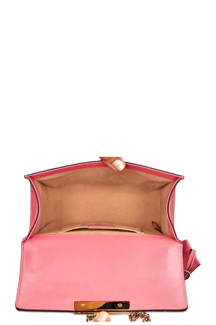 GUCCI Padlpock Bag Guccissima Leather Pink