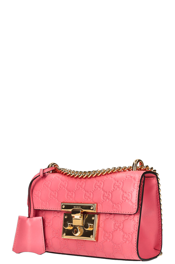 GUCCI Padlpock Bag Guccissima Leather Pink