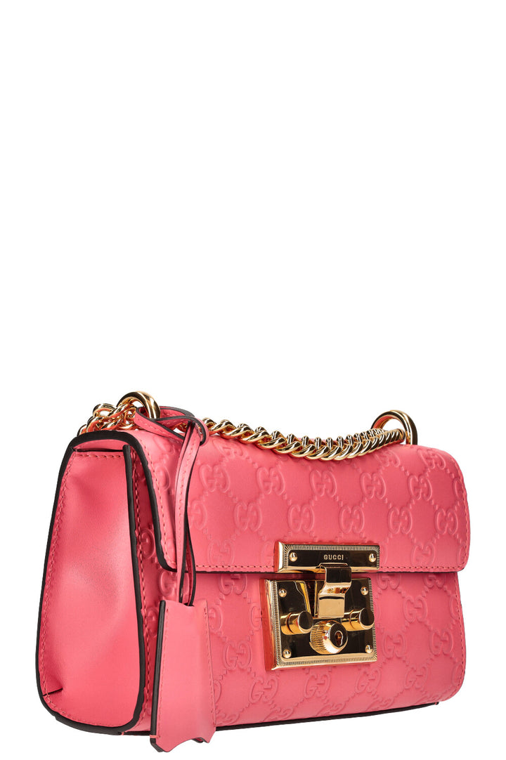 GUCCI Padlpock Bag Guccissima Leather Pink