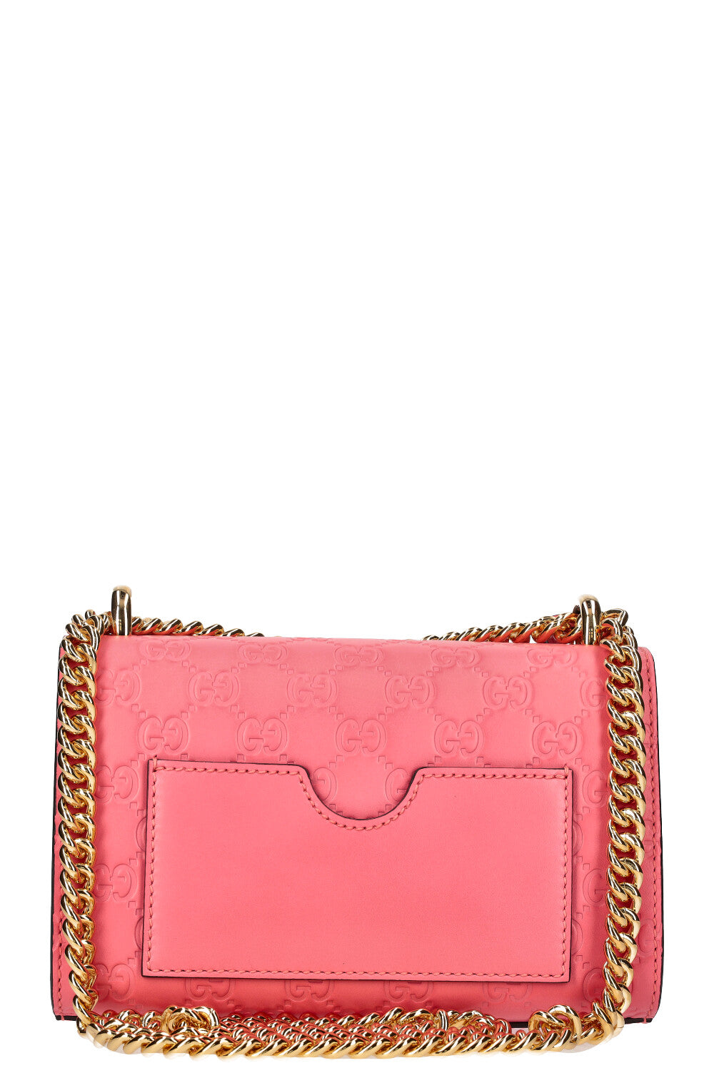 GUCCI Padlpock Bag Guccissima Leather Pink