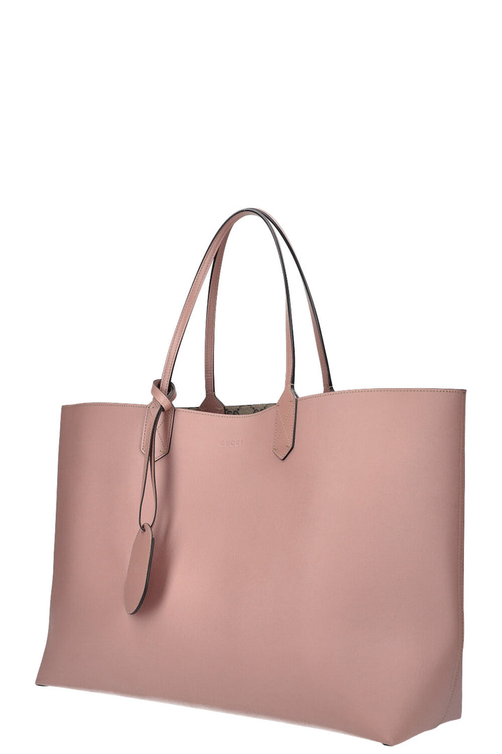 GUCCI GG Supreme Reversible Tote Bag Pink