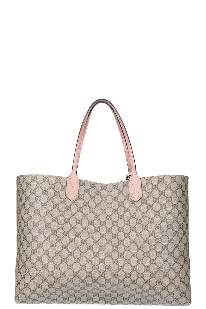 GUCCI GG Supreme Reversible Tote Bag Pink