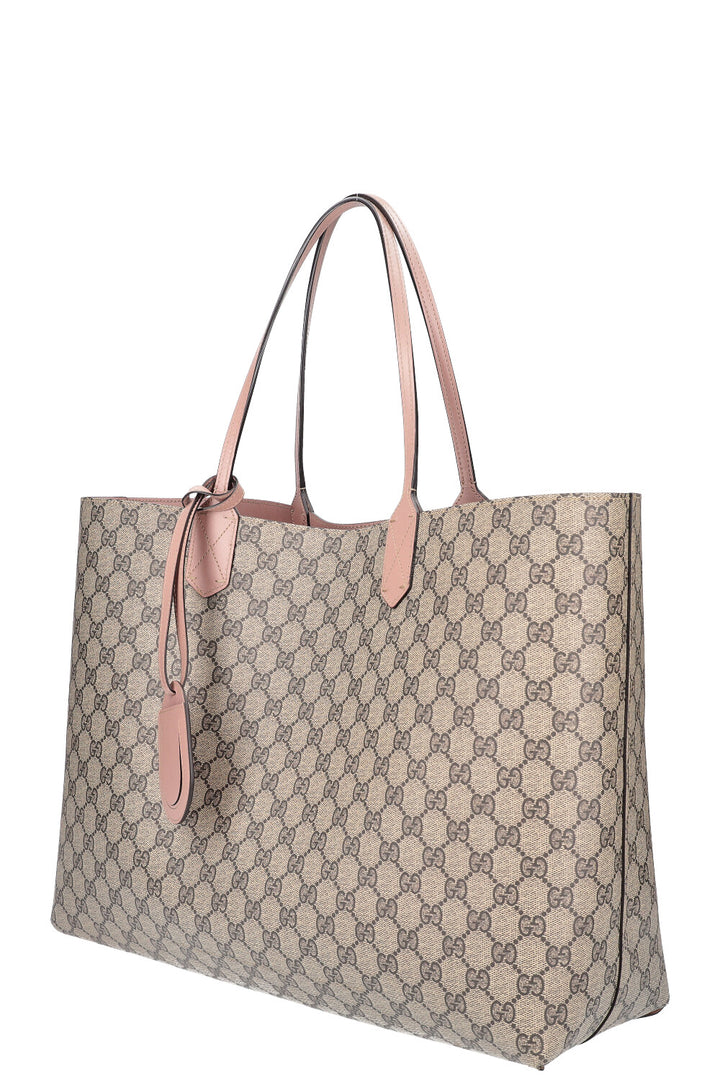 GUCCI GG Supreme Reversible Tote Bag Pink