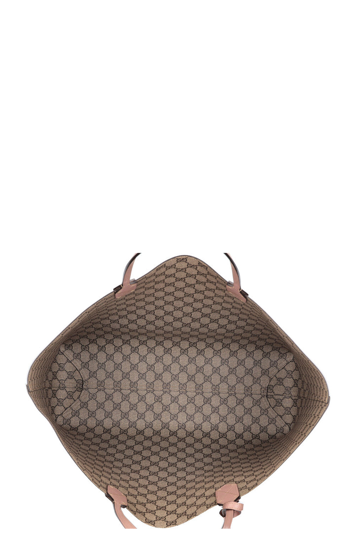 GUCCI GG Supreme Reversible Tote Bag Pink