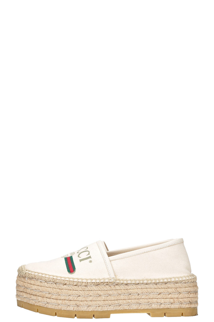 GUCCI Espadrilles Logo White