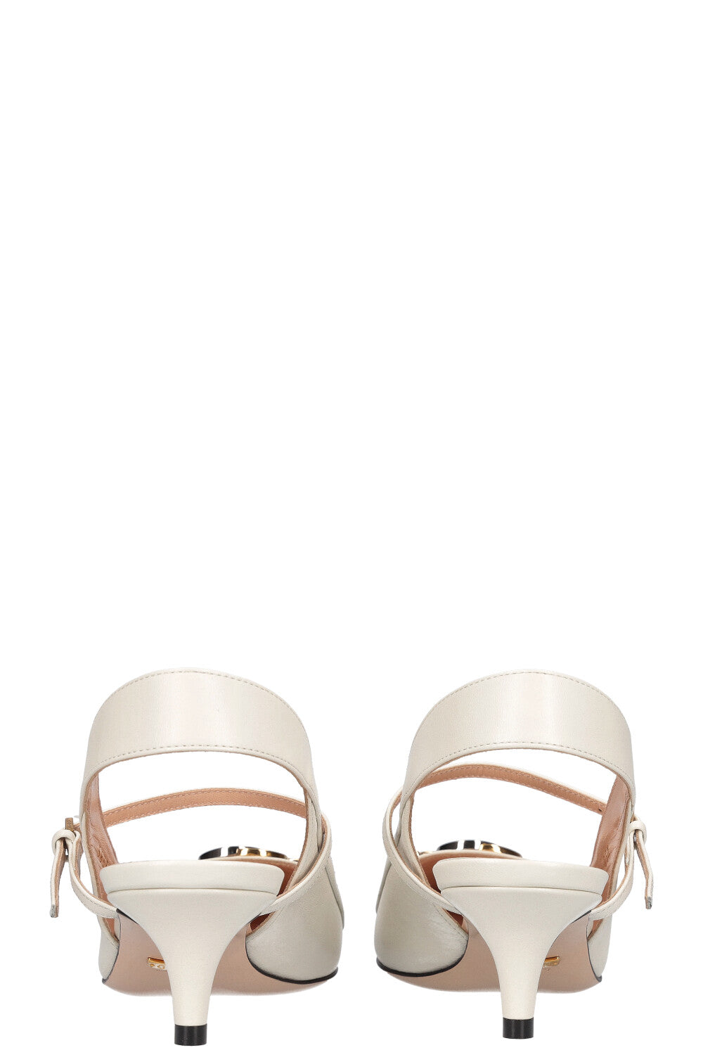 GUCCI Zumi Kitten Heels White