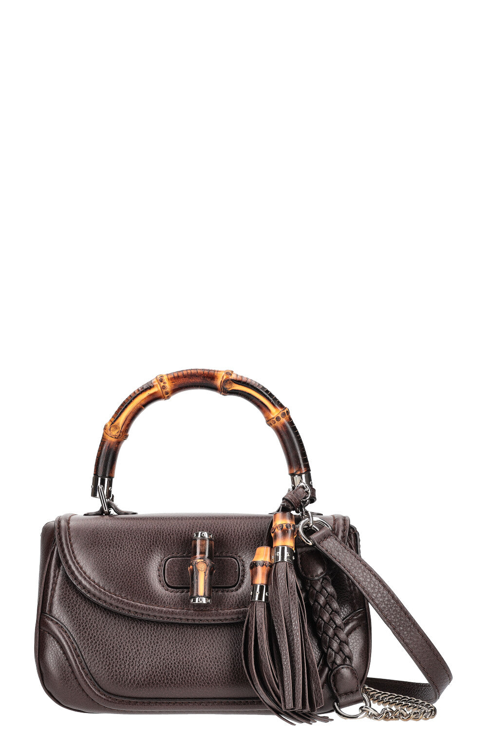 GUCCI New Medium Bamboo Handle Bag Brown