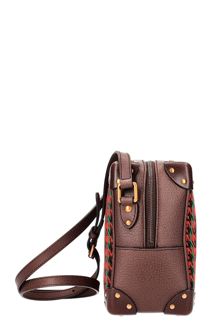 GUCCI Sac Trunk Tweed Pied de Poule