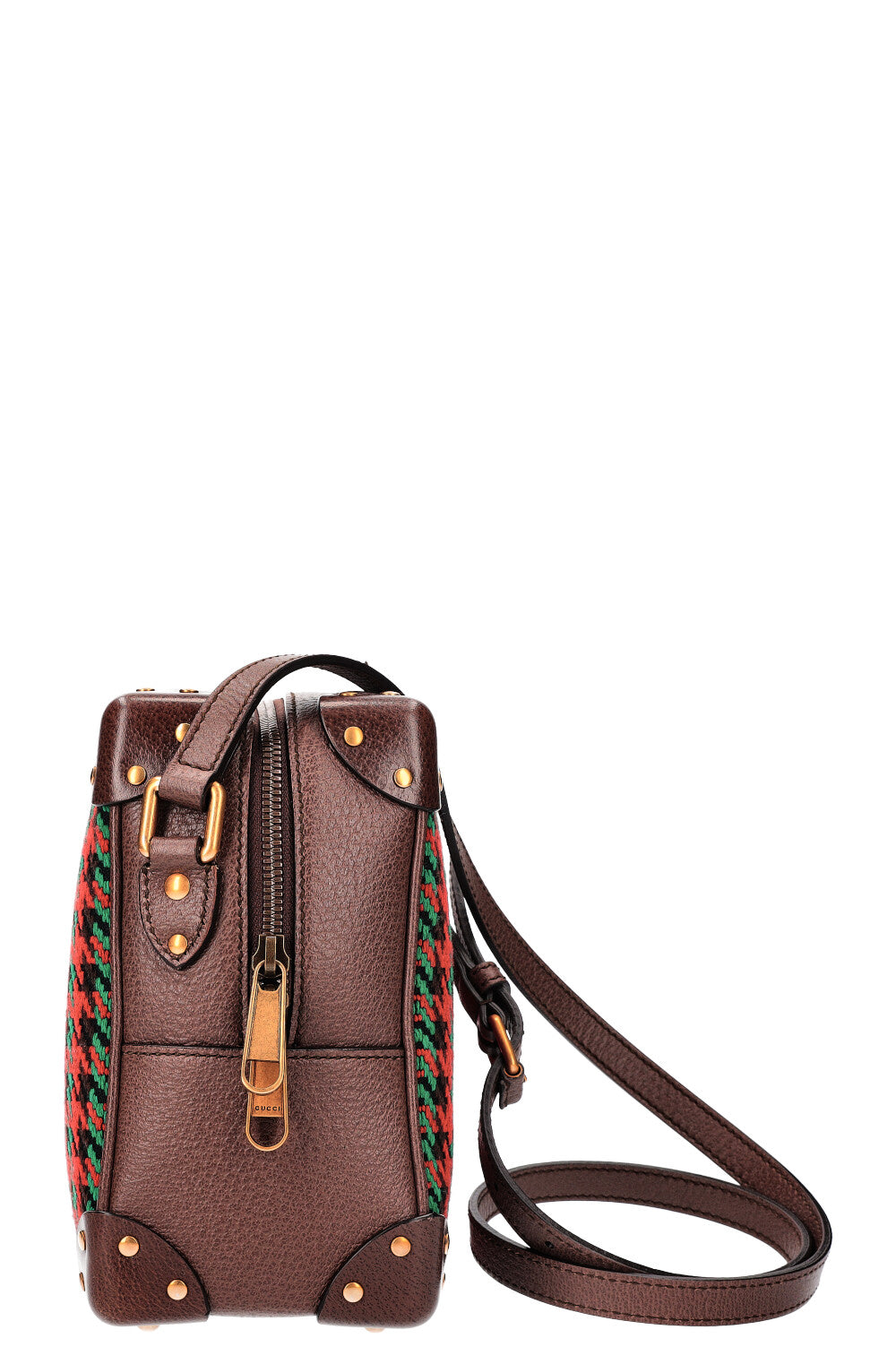 GUCCI Sac Trunk Tweed Pied de Poule