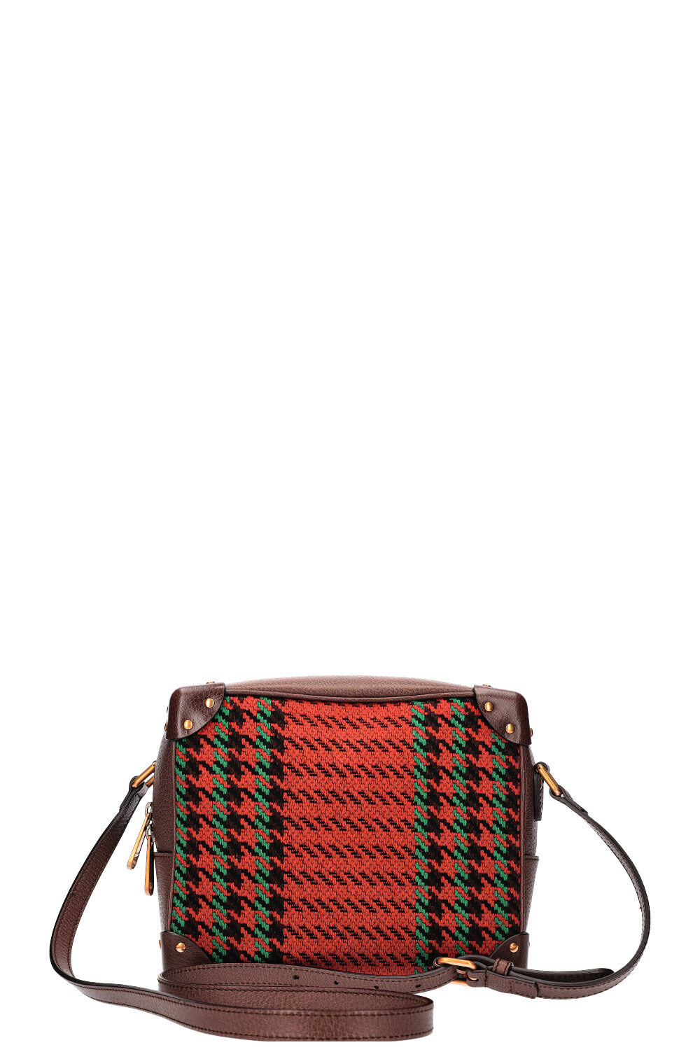 GUCCI Sac Trunk Tweed Pied de Poule