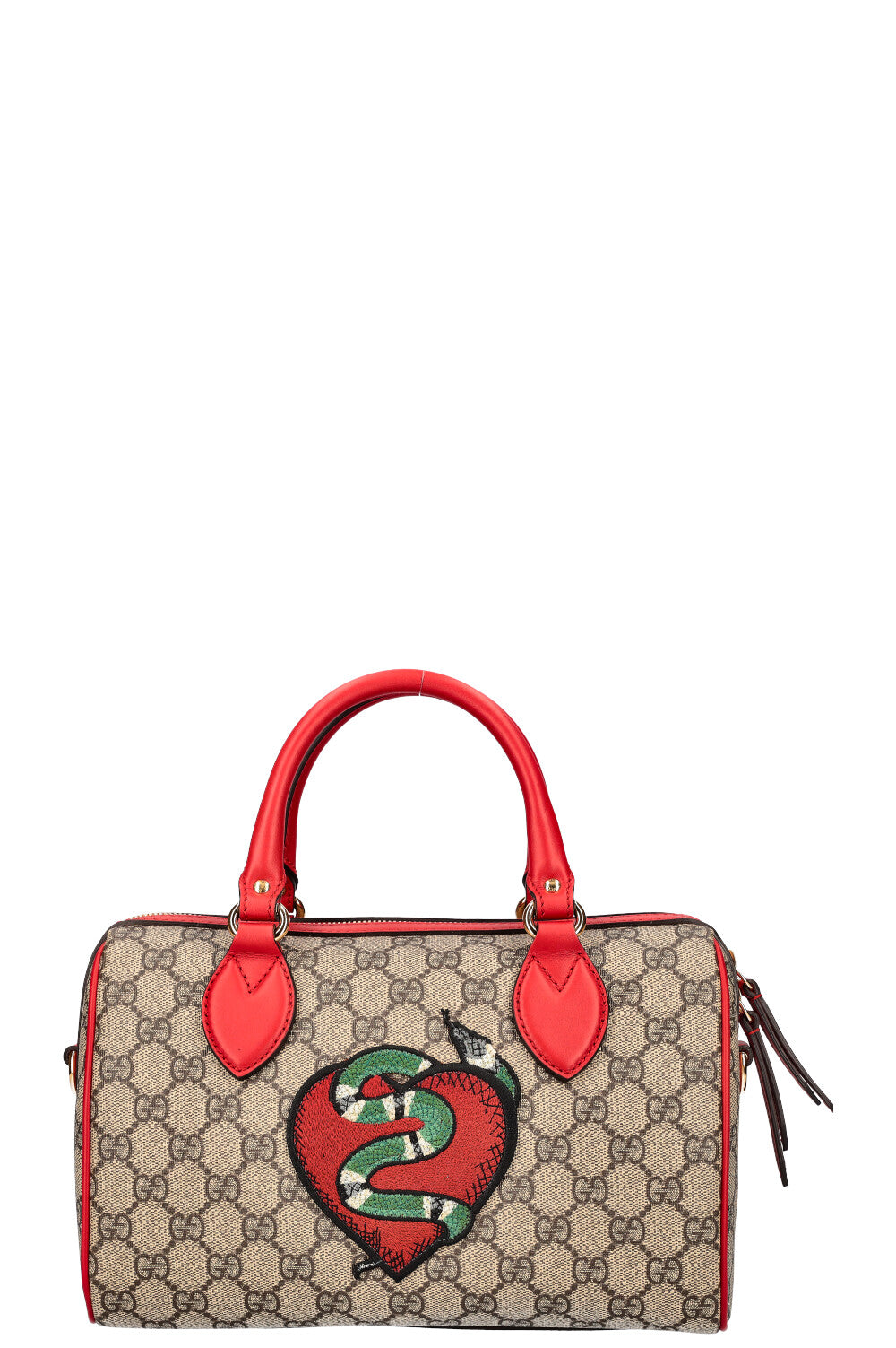 GUCCI Kingsnake Boston Bag GG Supreme