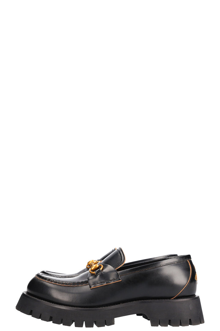 GUCCI Lug Sole Loafers Black