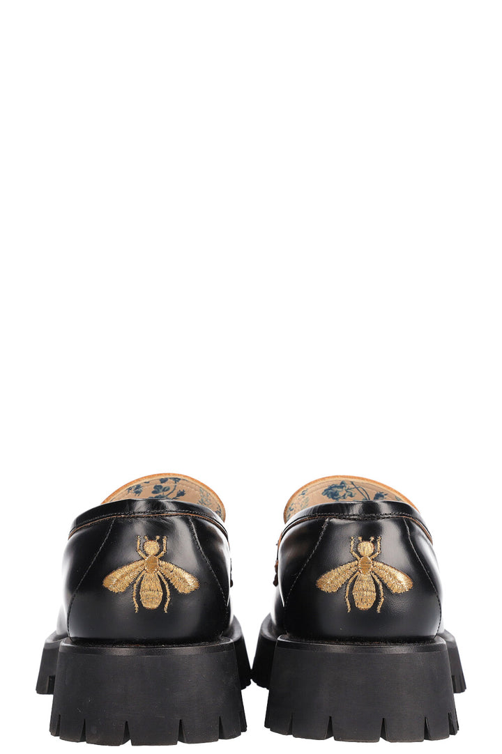 GUCCI Lug Sole Loafers Black