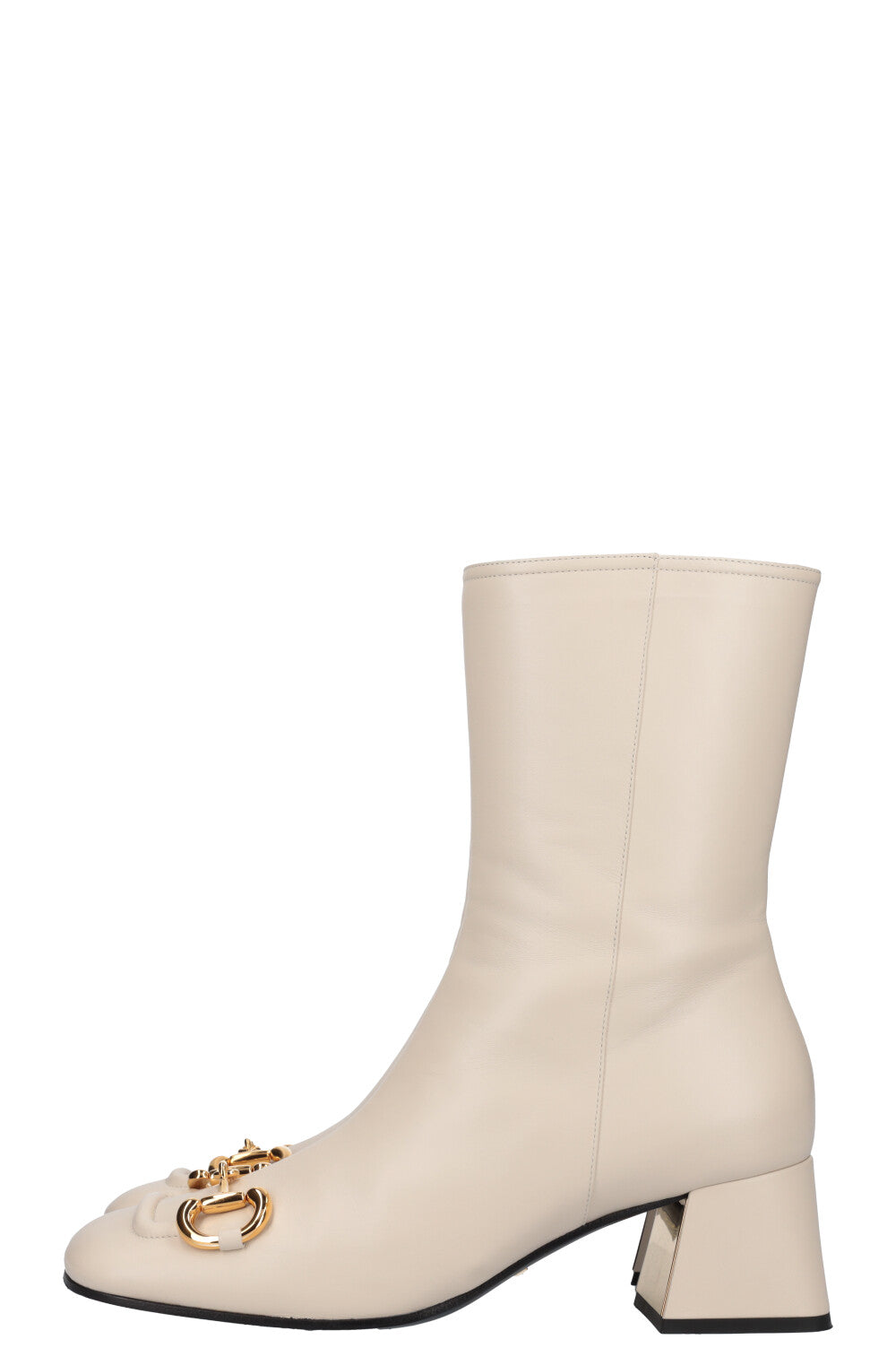 GUCCI Horsebit Boots Creme