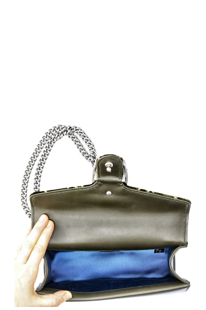 GUCCI Small Dionysus Bag Velvet Green