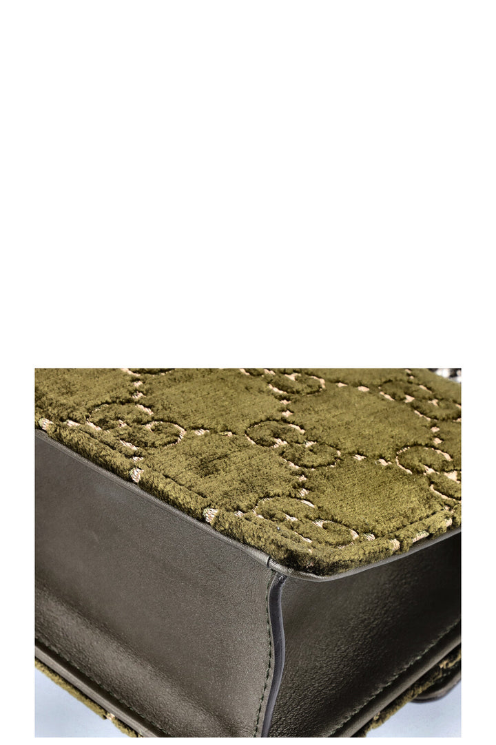 GUCCI Small Dionysus Bag Velvet Green