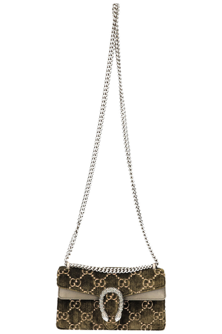 GUCCI Small Dionysus Bag Velvet Green