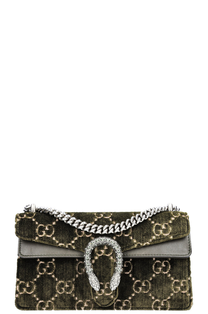 GUCCI Small Dionysus Bag Velvet Green