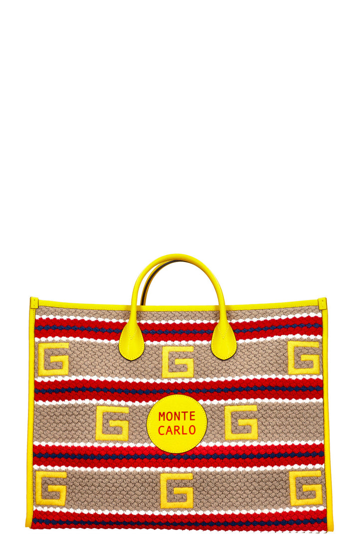 GUCCI Limited Edition Monte Carlo Crochet Tote Bag