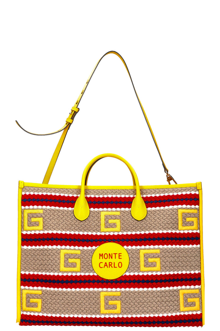 GUCCI Limited Edition Monte Carlo Crochet Tote Bag