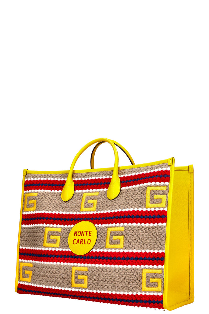 GUCCI Limited Edition Monte Carlo Crochet Tote Bag