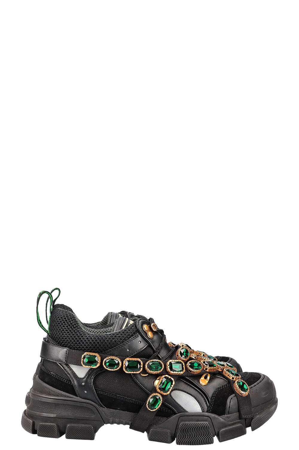 GUCCI Flashtreck Sneakers with Crystals Black – REAWAKE