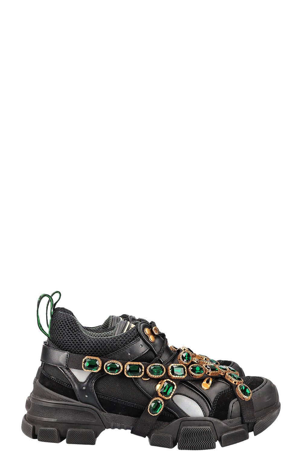 GUCCI Flashtreck Sneakers with Crystals Black