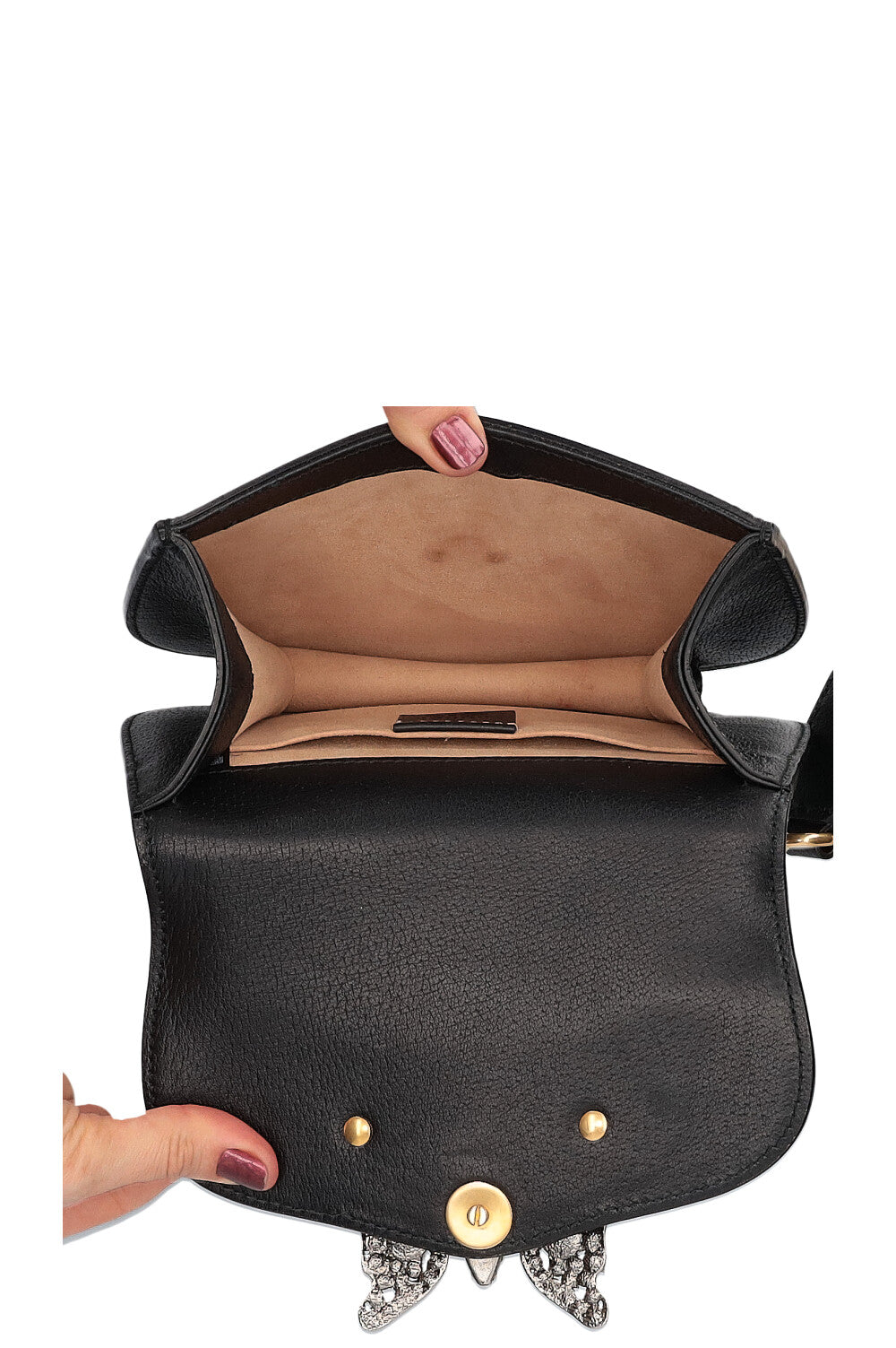 Gucci butterfly bag 2025 black