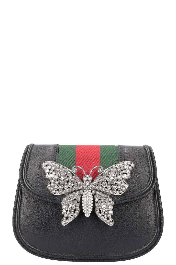 GUCCI Totem Butterfly Bag Small Black