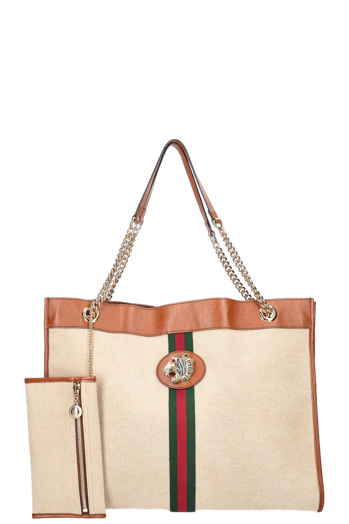 Gucci rajah Tote Canvas Beige