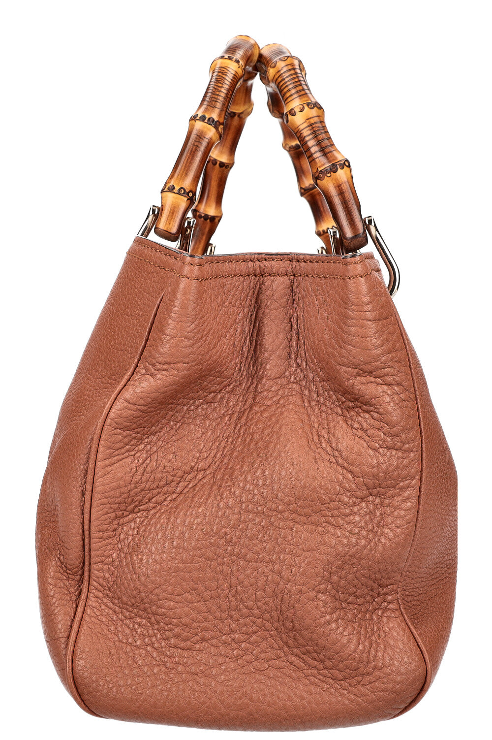 GUCCI Bamboo 2-Way Tote Brown