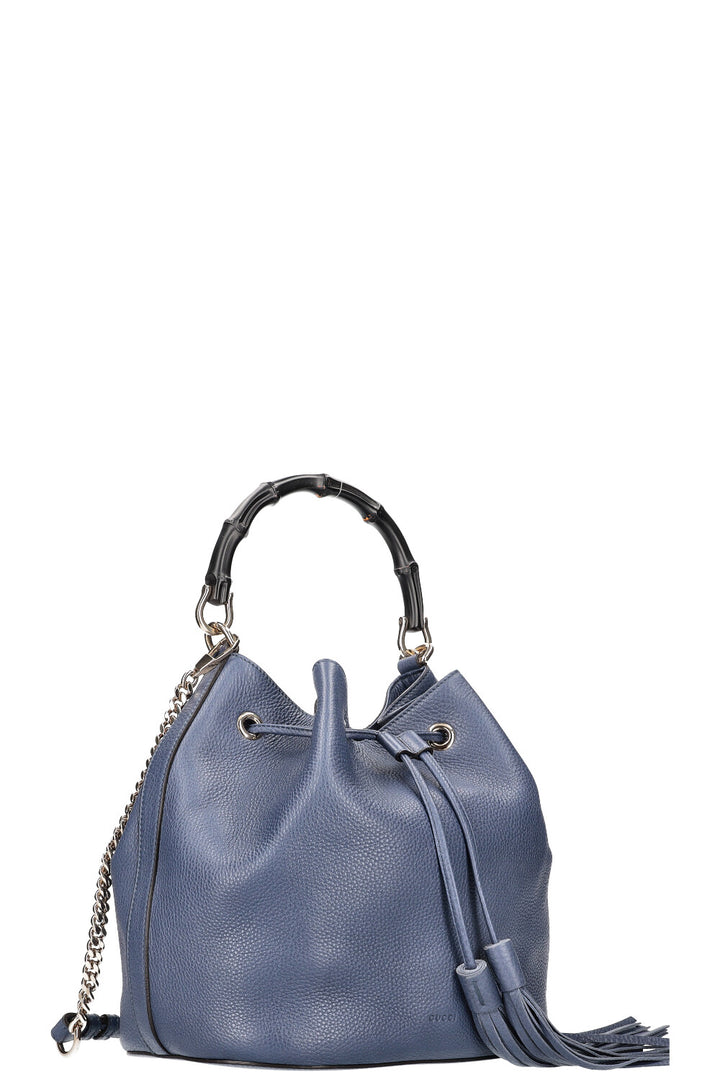 Sac seau en bambou GUCCI Bleu
